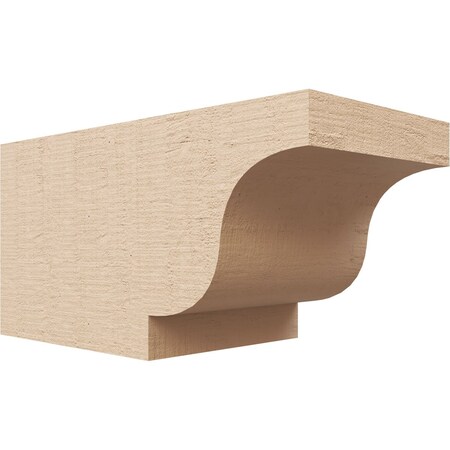 Ekena Millwork 6in. W x 6in. H x 12in. L Newport Woodgrain TimberThane Rafter Tail, Primed Tan RFTUR06X06X12NEWRCPR